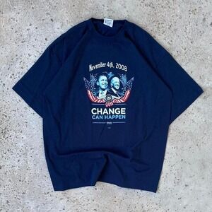 2008 Barack Obama and Joe Biden Change Can Happen Presidential Election Shirt